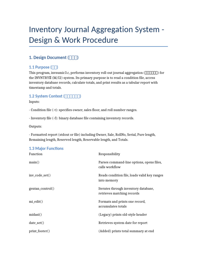 Inventory Journal Aggregation Guide | PDF | Text File | Software ...