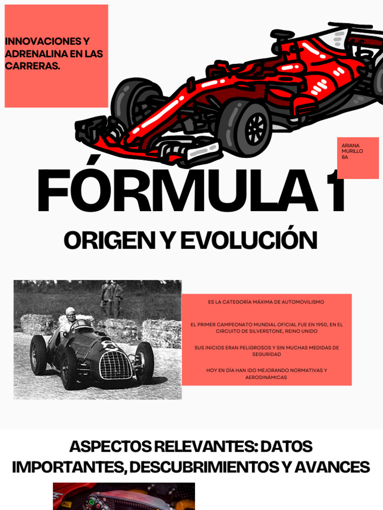 Innovaciones y Evolución en Fórmula 1 | PDF | Formula Uno | Grand Prix ...