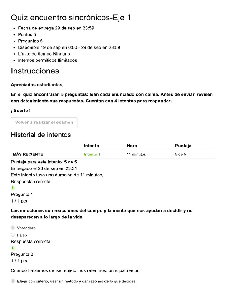 Quiz Ser Be-It | PDF