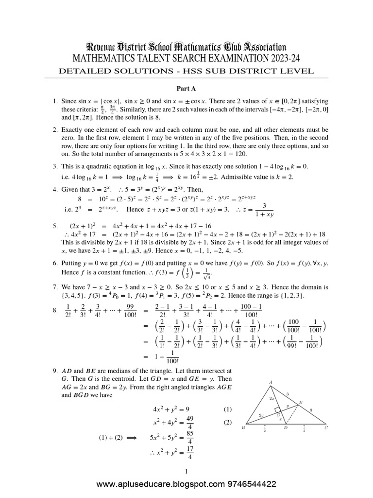 A+ Blog-School Science Fair-Sub District Maths Talent Search Exam-Hss ...