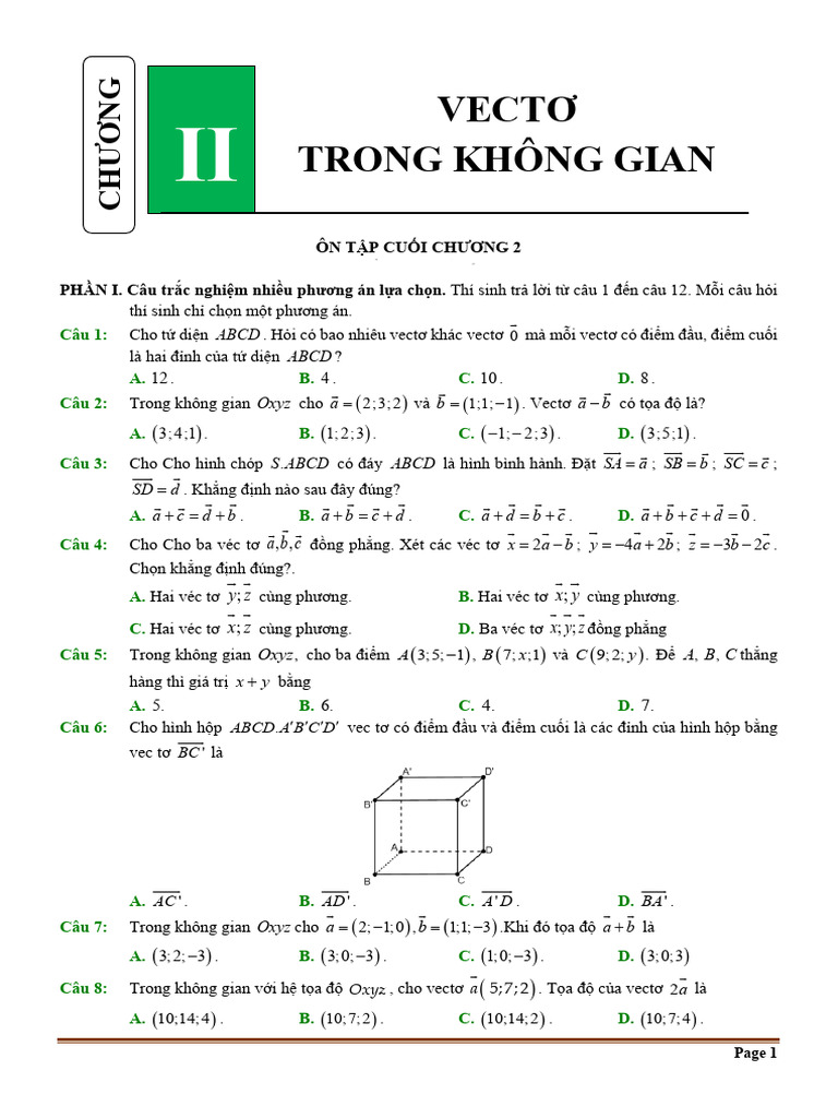 Đề 1 C2 L12 | PDF