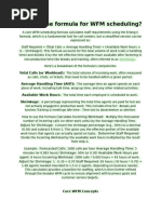 Workforce Management Formulas Explained | PDF