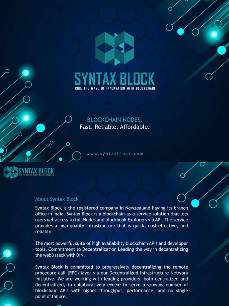 Syntax Block | PDF