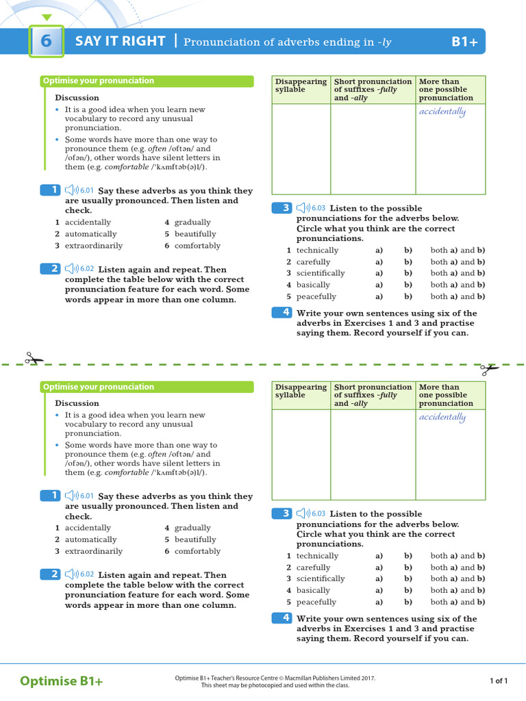 OPT B1plus SIR Unit 6 Worksheet | PDF | Language Families | Languages