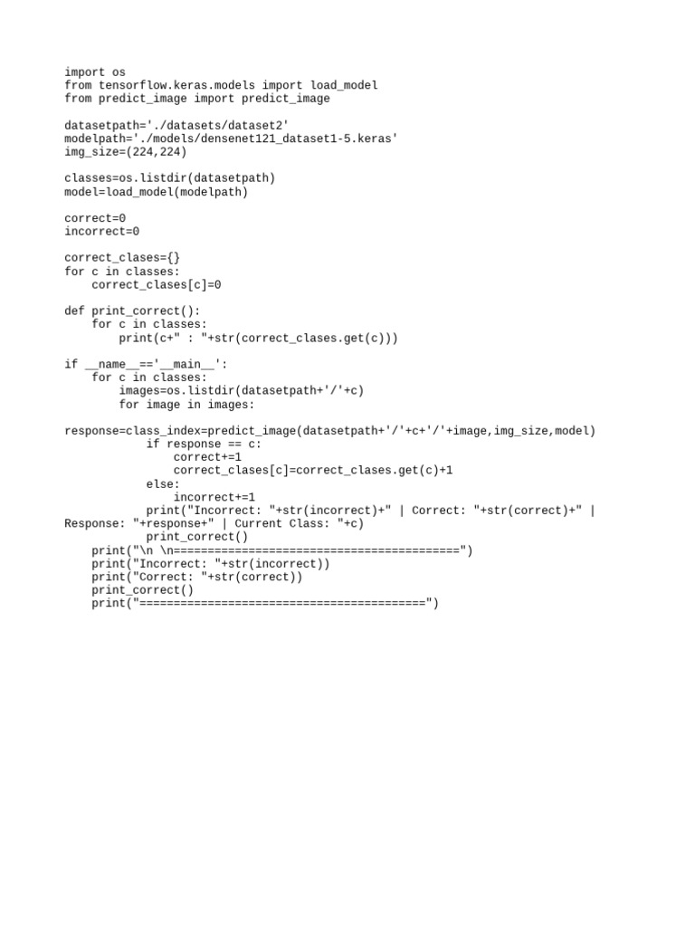Iterate Over Dataset and Test | PDF