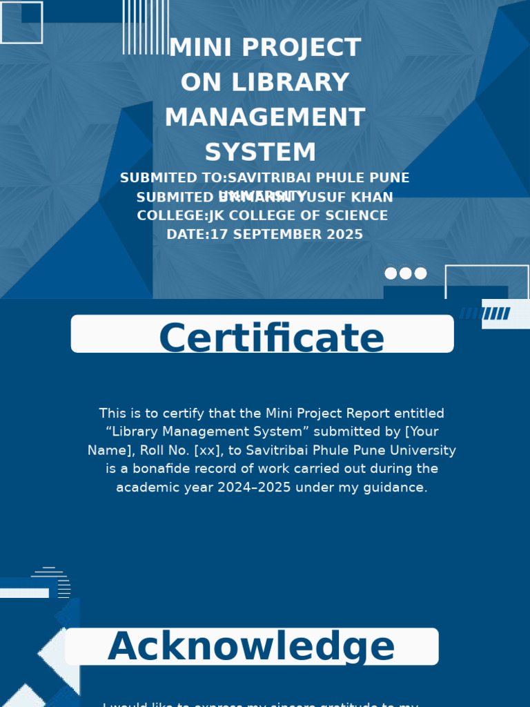 Mini Project On Library Management System - 20250930 - 111535 - 0000 ...