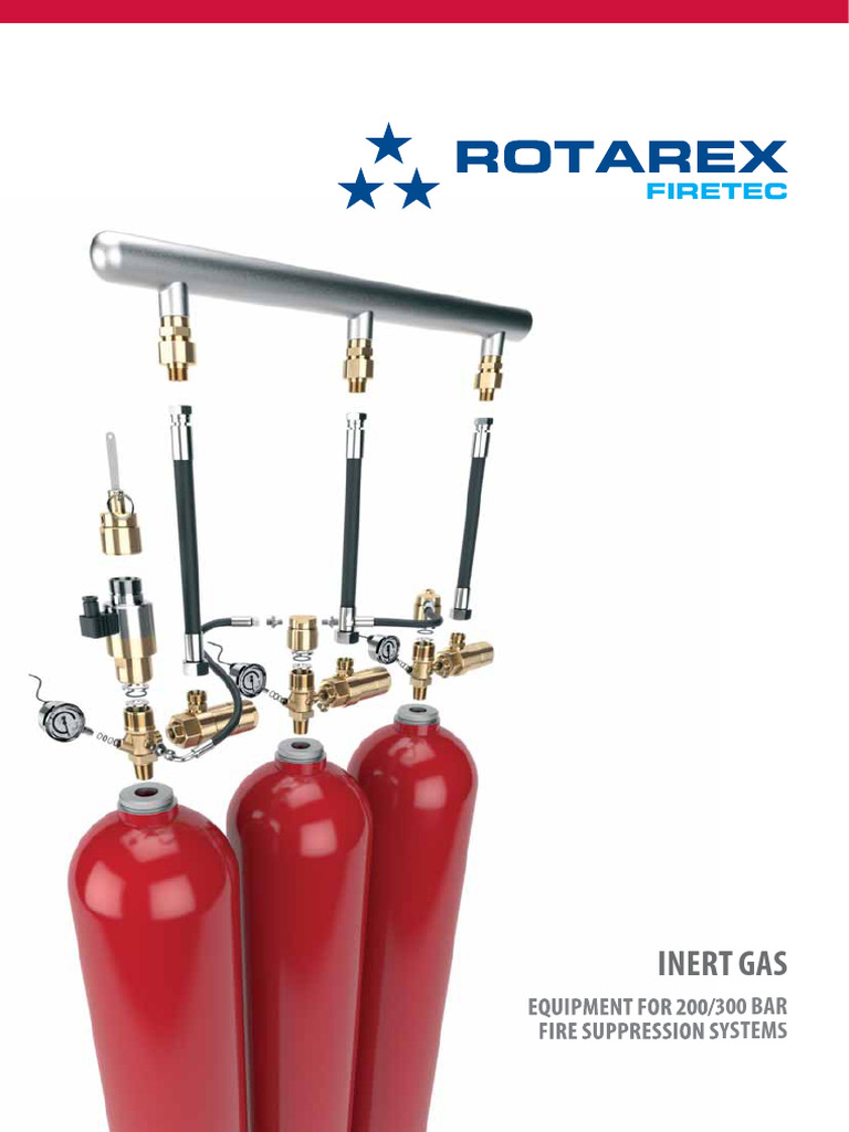 Rotarex Firetec Inert Gas Solutions | PDF | Valve | Mechanical Engineering