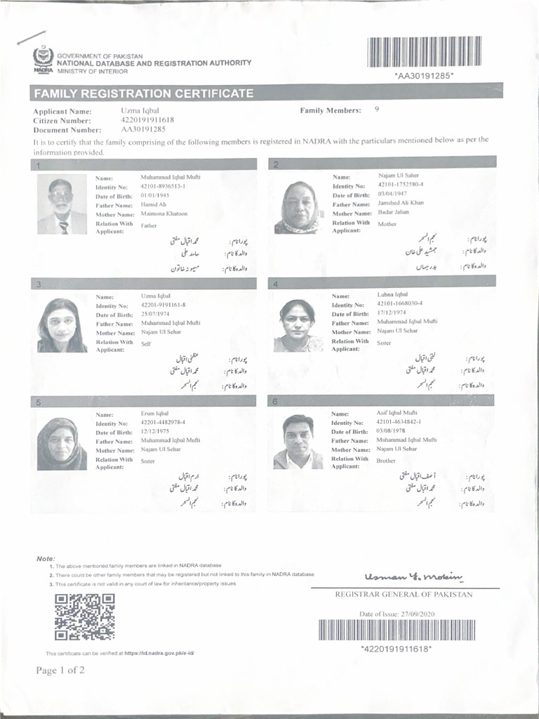 Government of Pakistan | PDF
