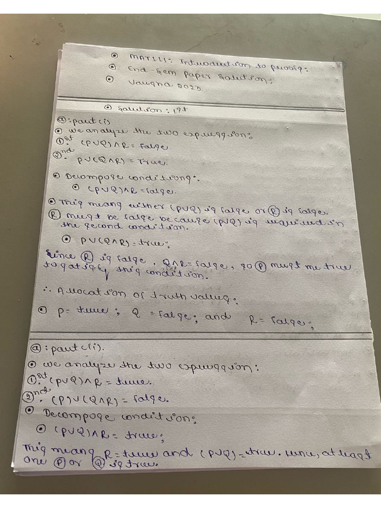 Math111 End Sem Solution Part 1 | PDF