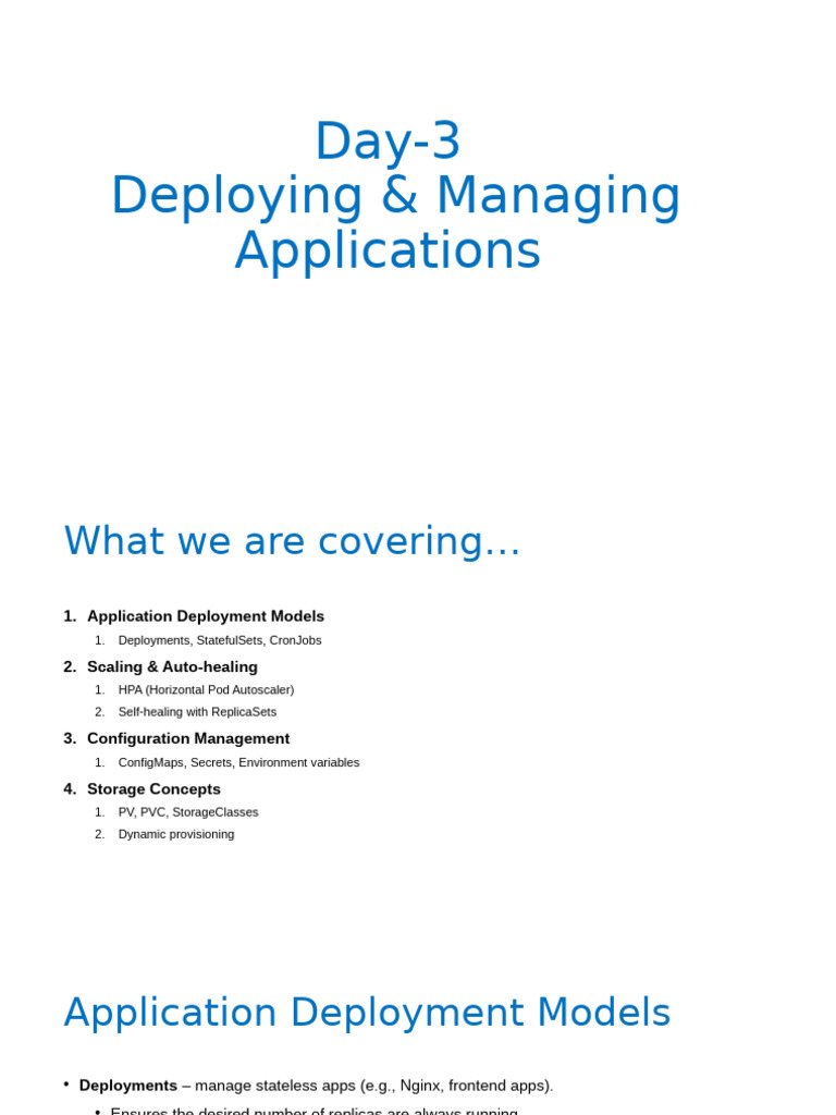 Kubernetes Application Deployment Guide | PDF | Computing | Software