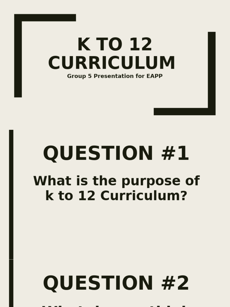 K to 12 Curriculum Overview and Analysis | PDF
