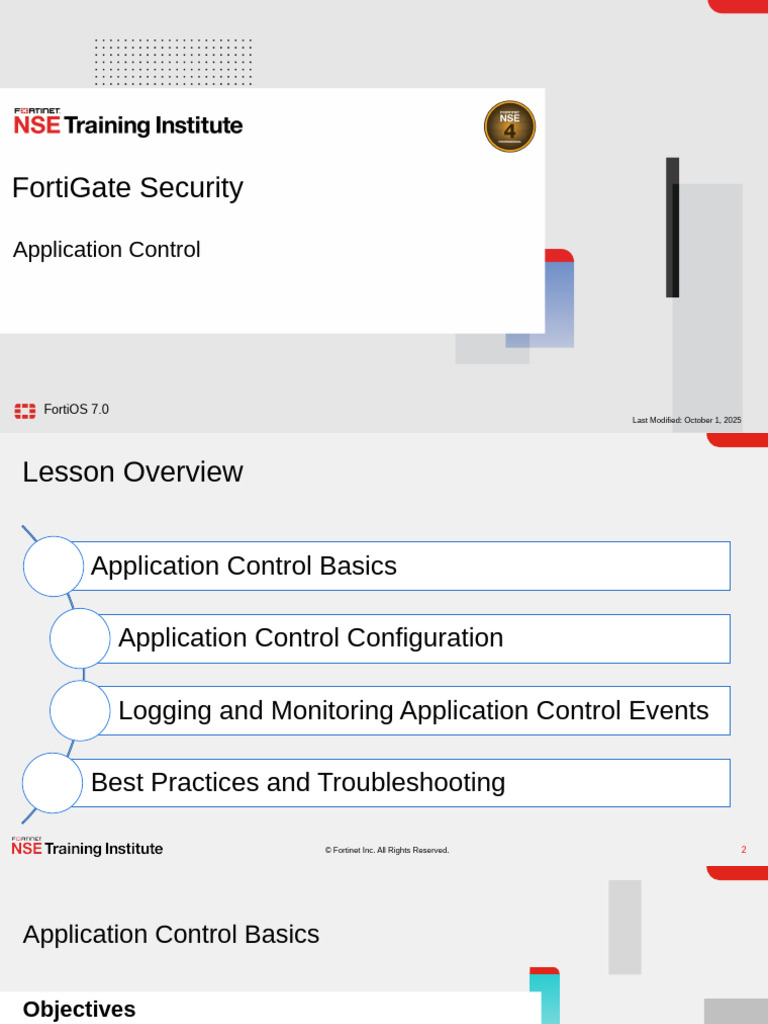 FortiGate Sec 09 Application Control | PDF | Firewall (Computing) | Peer To  Peer