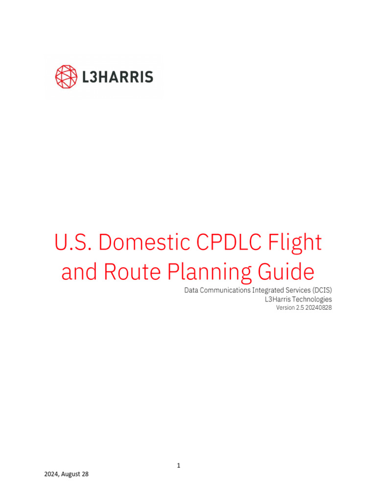 Us Domestic Flight and Route Planning GuideCPDLC | PDF | Computing ...