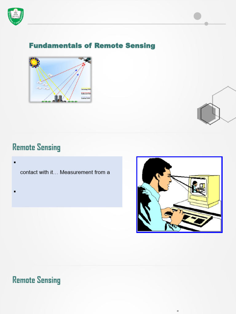 Fundamentals of Remote Sensing Overview | PDF | Image Resolution ...