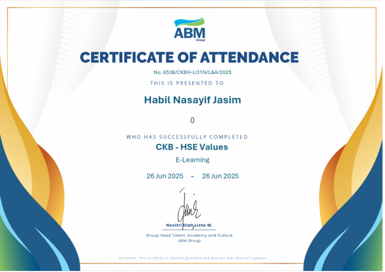 E Certificate Training | PDF