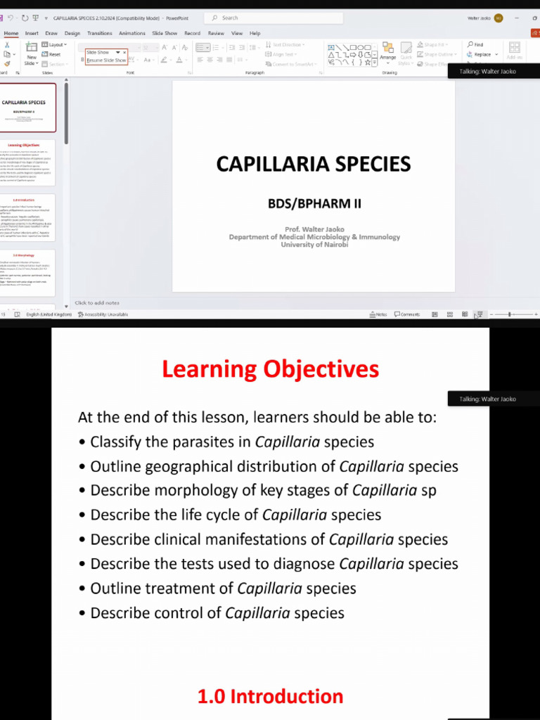 CAPILLARIASIS | PDF