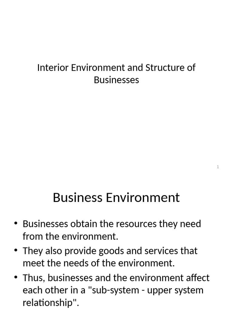 Interior Env Structure | PDF | Factors Of Production | Production Function