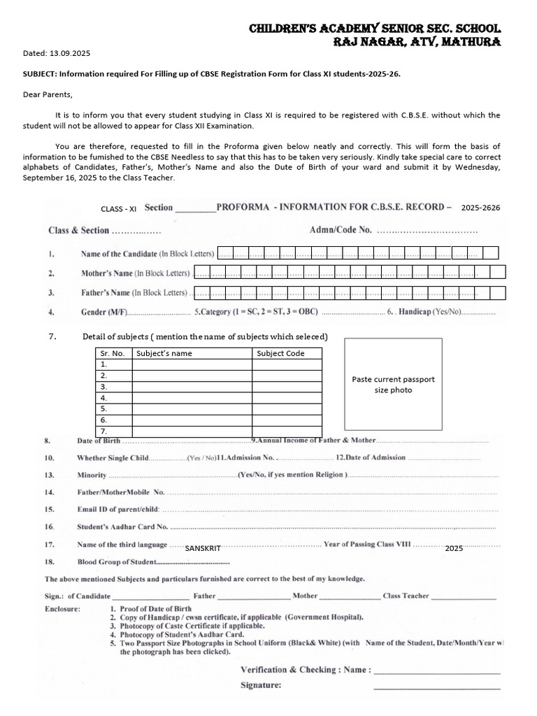 Registration Form 2 | PDF