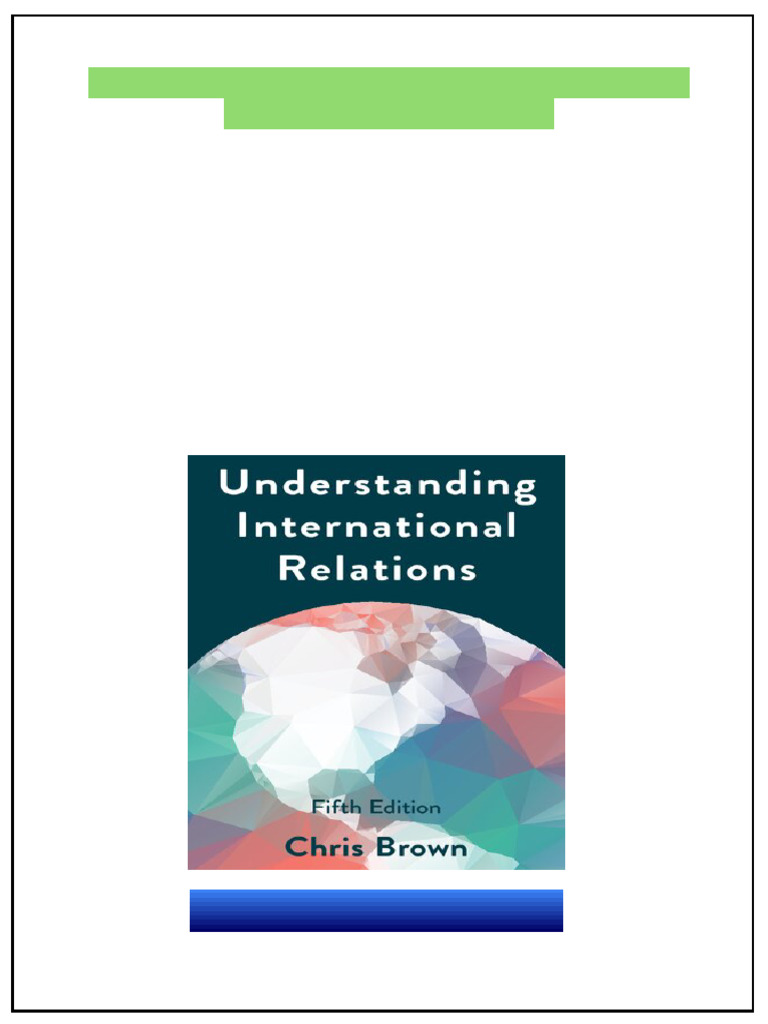Understanding International Relations 5th Edition Chris Brown