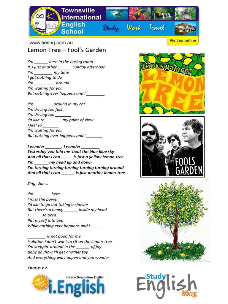 Lemon Tree Lyrics Analysis | PDF