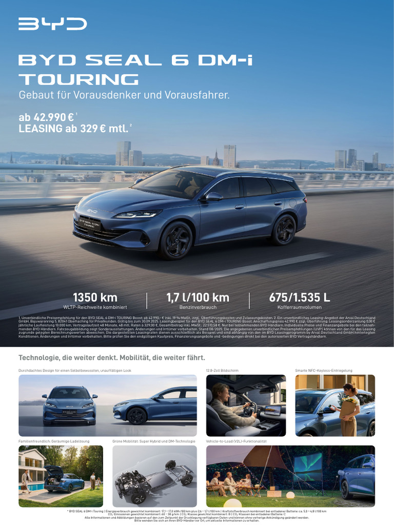 BYD Leaflet SEAL 6 DM-i TOURING Final-Disclaimer | PDF
