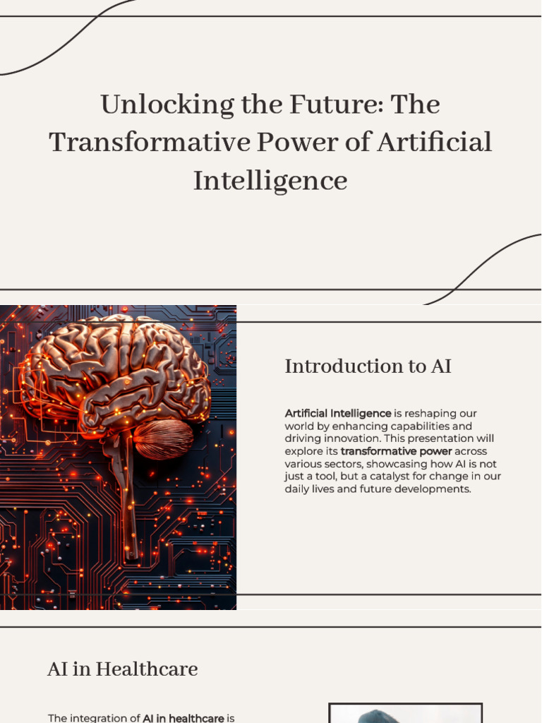Slidesgo Unlocking The Future The Transformative Power of Artificial ...