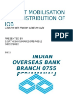 Deposit Mobilisation Loan Distribution of IOB: Click To Edit Master Subtitle Style