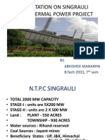 Presentation On Singrauli Super Thermal Power Project