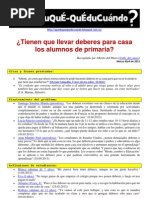 Deberes para Casa para Alumnos de Primaria | PDF | Educación ...
