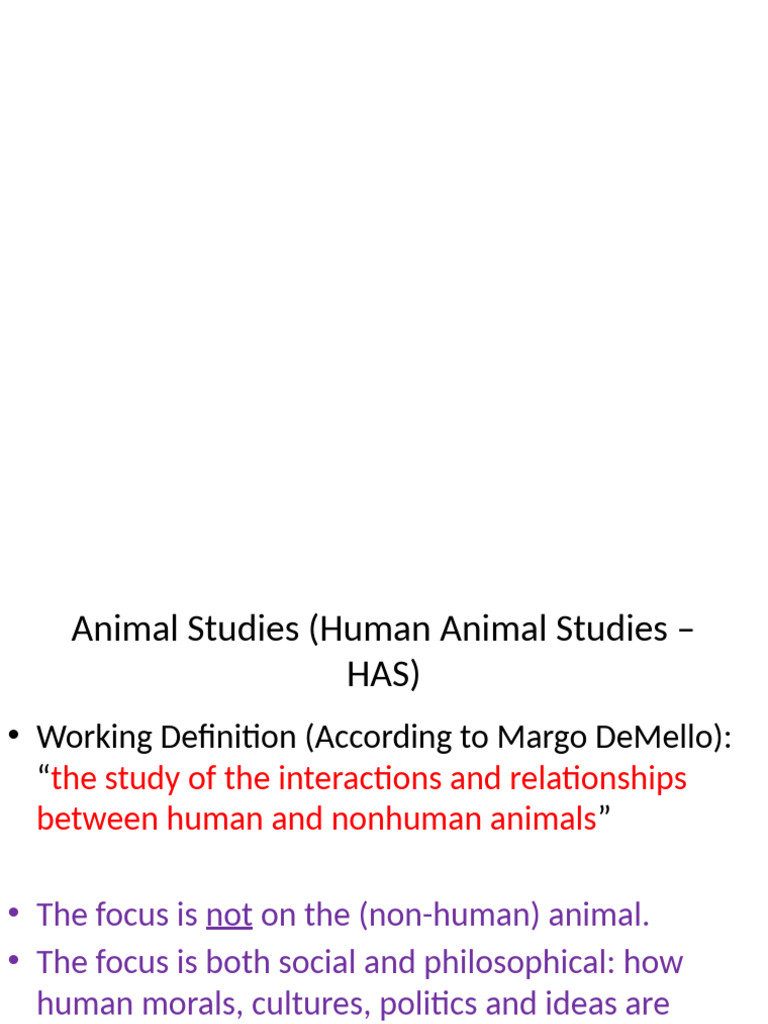 Understanding Human-Animal Studies | PDF | Animal Studies | Liberal ...