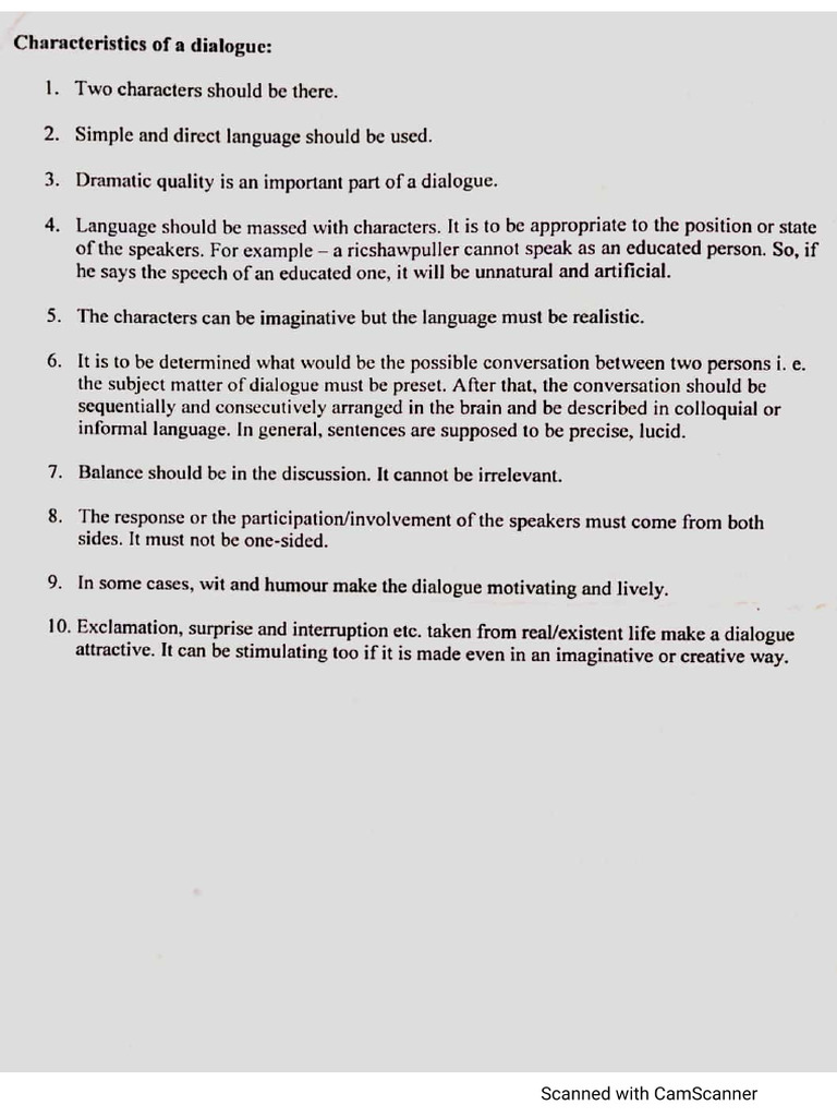 Dialogue Writing | PDF