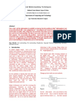 Text Watermarking, Text Watermarking Techniques, Survey Text Watermarking
