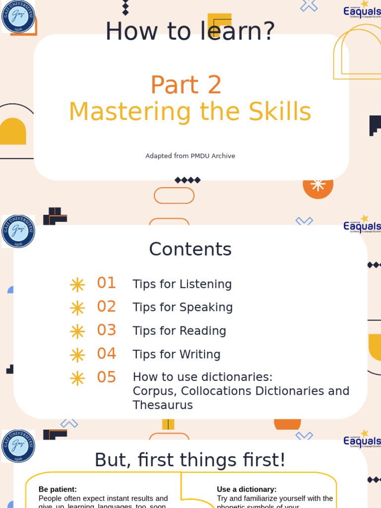 Master Language Skills: Tips & Resources | PDF | English Language ...