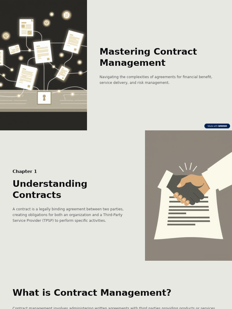 Effective Contract Management Guide | PDF | Regulatory Compliance ...