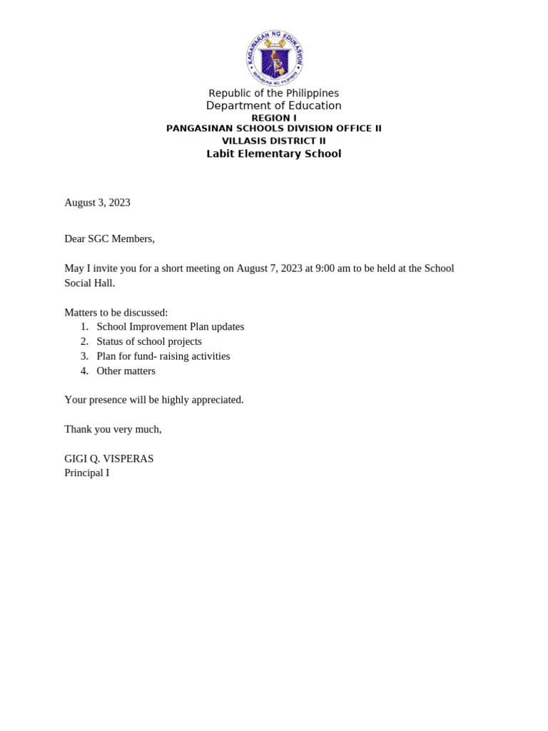 Letter To SPT Members | PDF