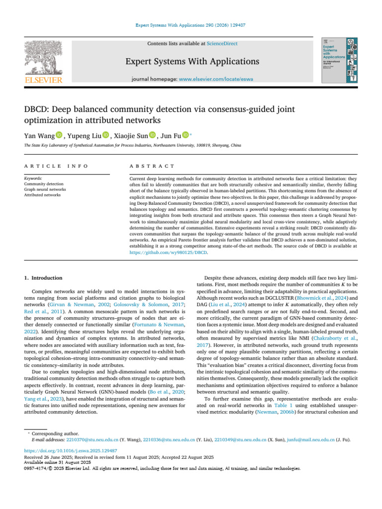 DBCD: Optimizing Community Detection | PDF | Applied Mathematics ...