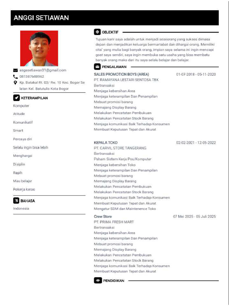PDF CV | PDF
