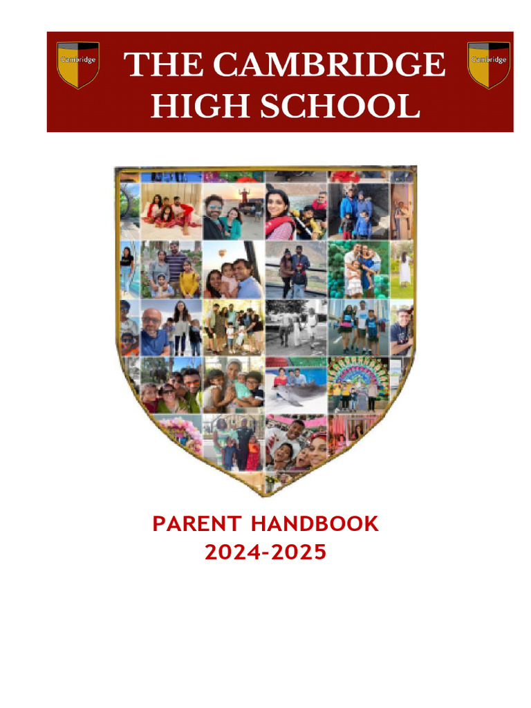 CHS Parent Handbook 2024-25 | PDF | Learning | Psychological Resilience