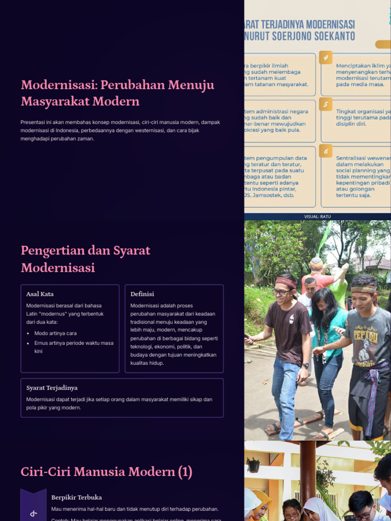 Modernisasi dan Dampaknya di Indonesia | PDF