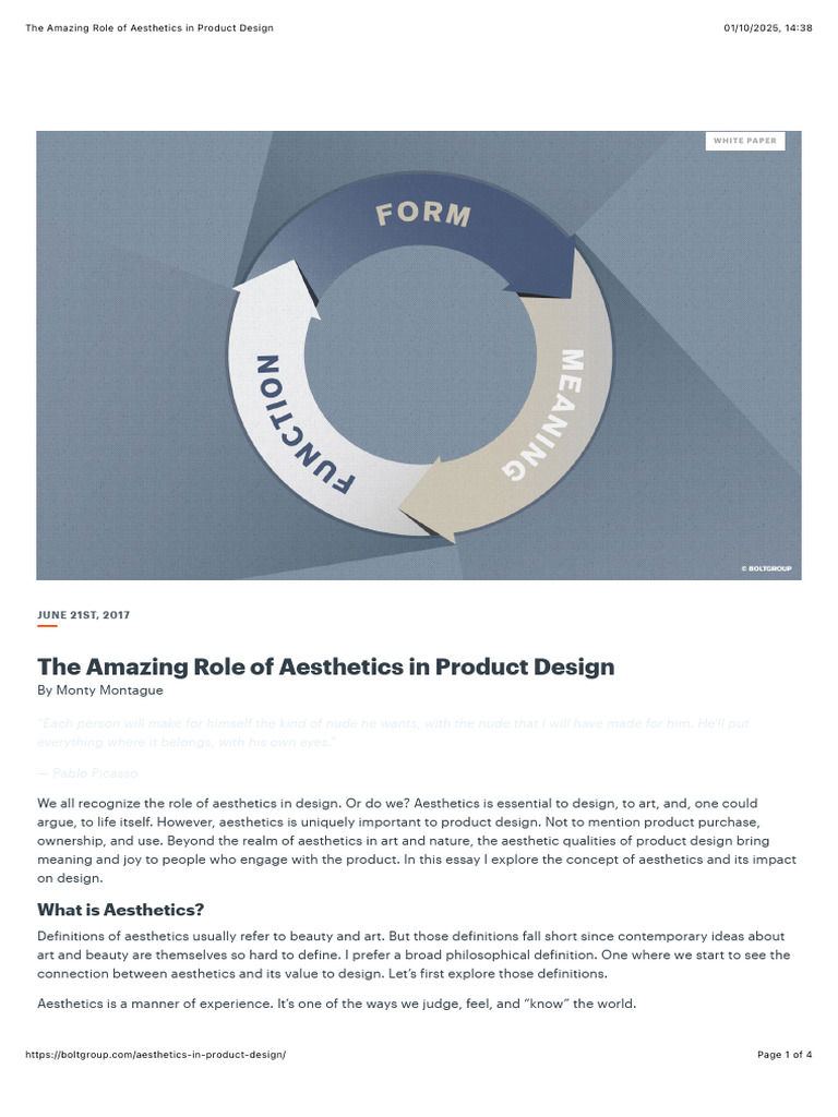 Aesthetics in Product Design Explained | PDF | Aesthetics | Brand