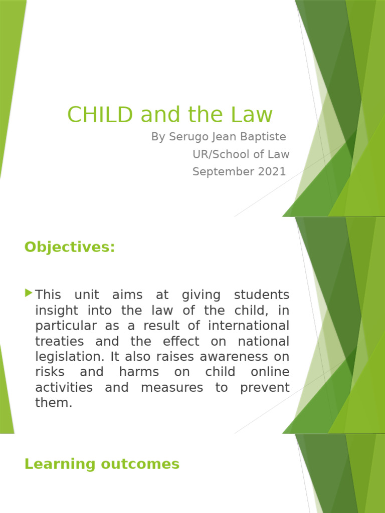 Child Rights and Online Protection Law | PDF | Child Abuse | Convention ...