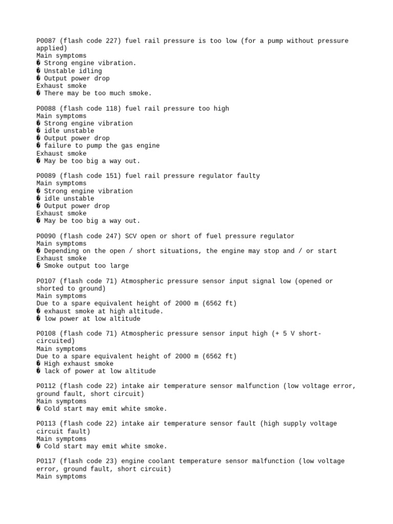 JCB Flash Code | PDF | Engines | Sensor