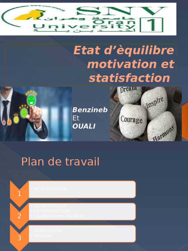 Équilibre entre motivation et satisfaction | PDF | Motivation | Motivant