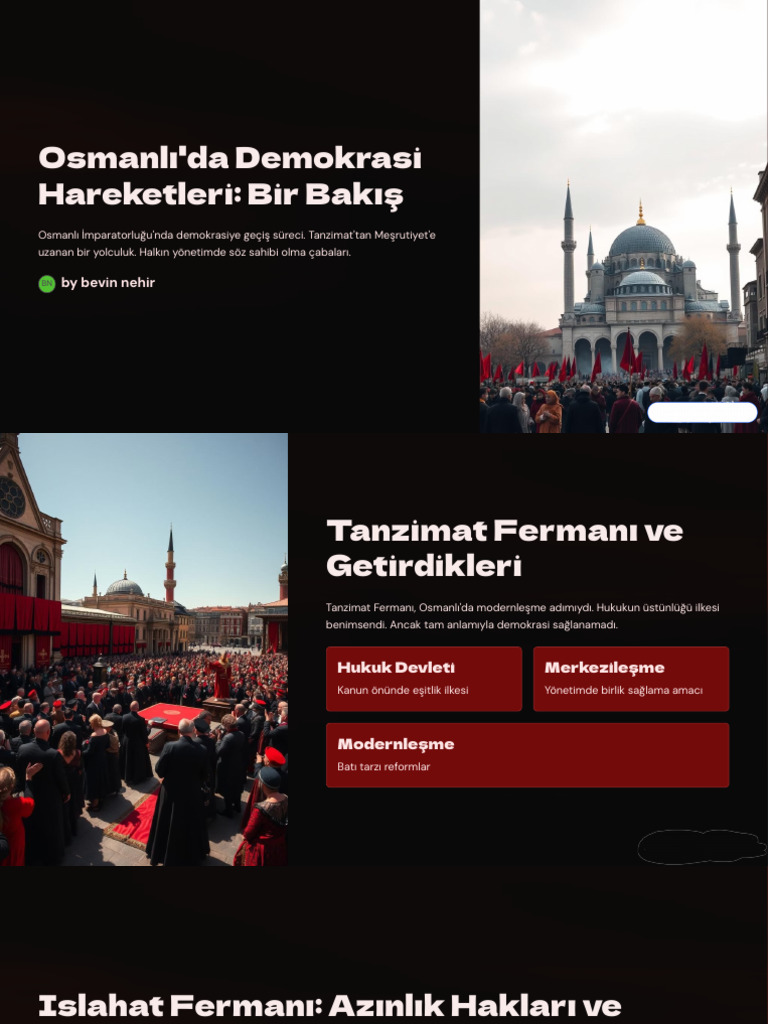 Osmanlida Demokrasi Hareketleri Bir Bakis | PDF