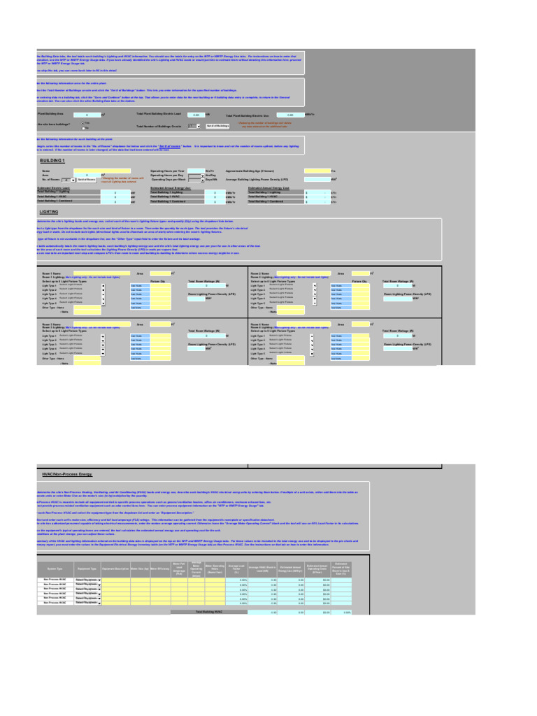 Energy Use Assessment Tool For Excel 2010.Xlsm Read Only EPA 2 | PDF ...