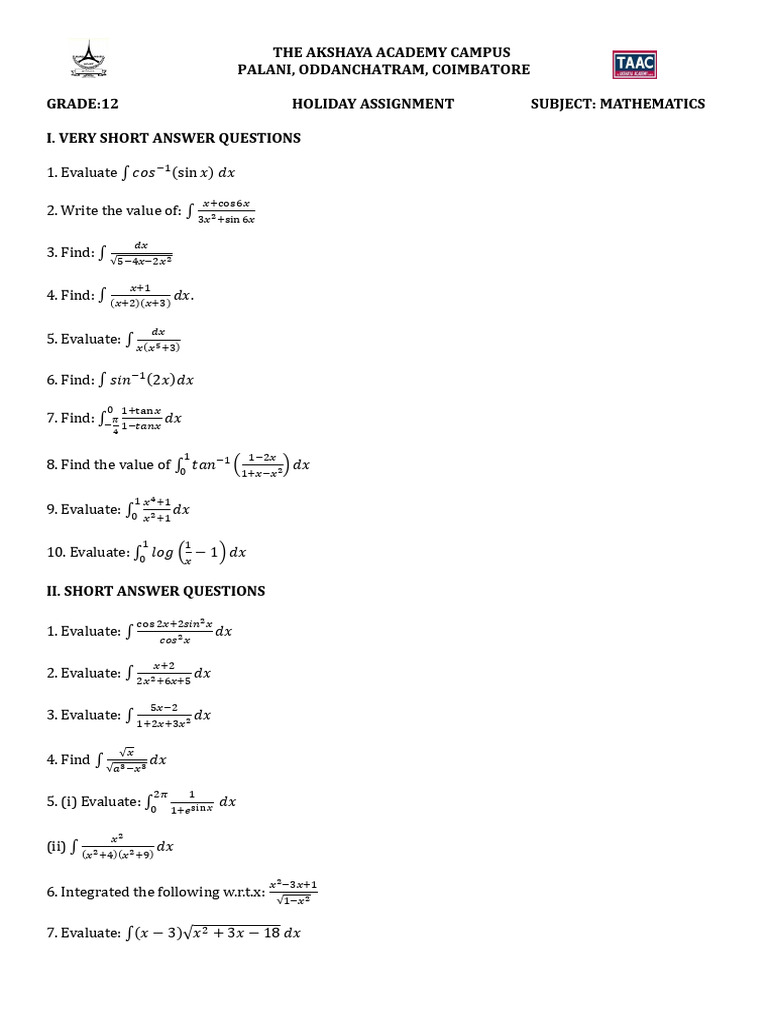 Grade 12 Mathematics Holiday Assignment | PDF | Chess Theory | Chess
