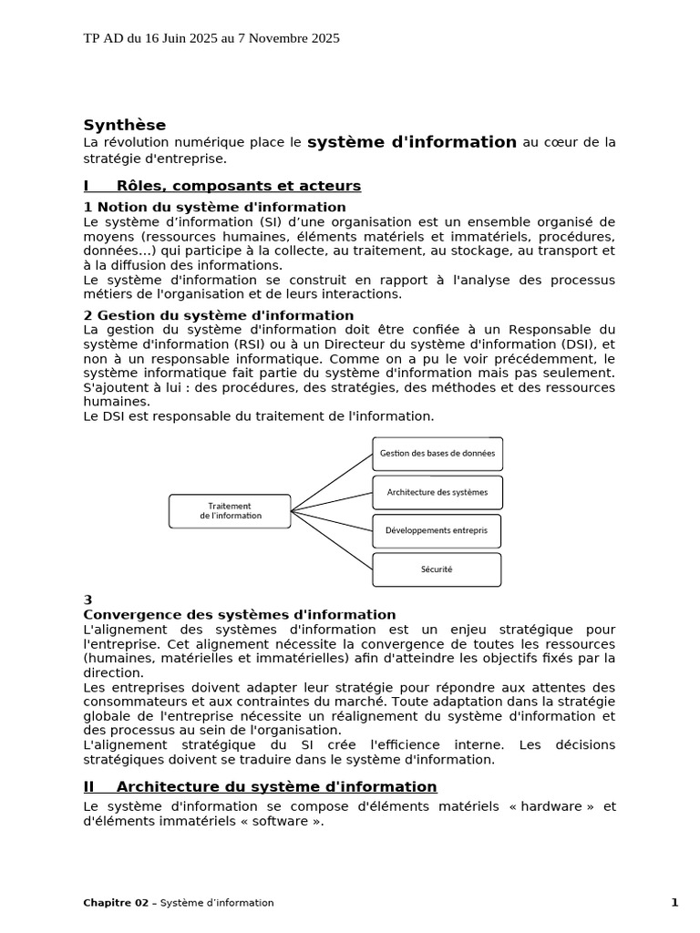 Gestion et architecture des systèmes d'information | PDF | Progiciel de ...