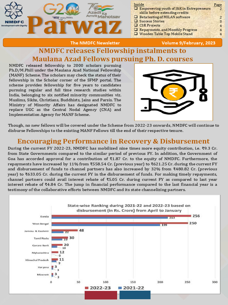 NMDFC Financial Performance FY 2022-23 | PDF | Entrepreneurship