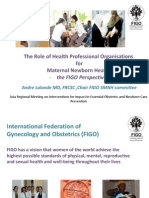 Lalonda_The Role of Health Professional Organizations for MNH the FIGO Perspective