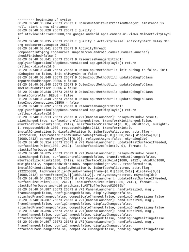 Log Cat 1755672029245 | PDF | Computer Architecture | System Software